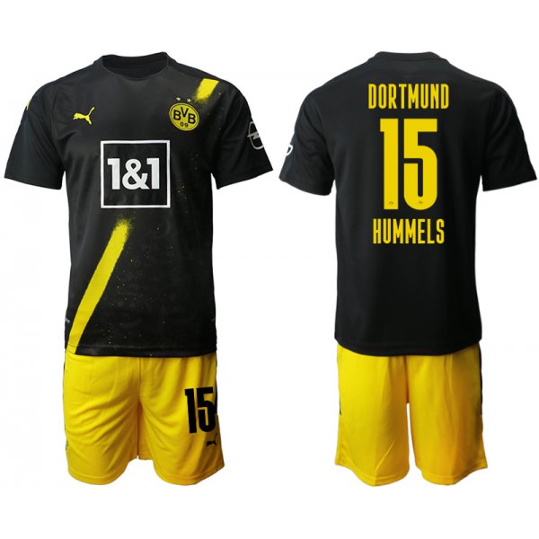 Men 2020-2021 club Borussia Dortmund away 15 black Soccer Jerseys