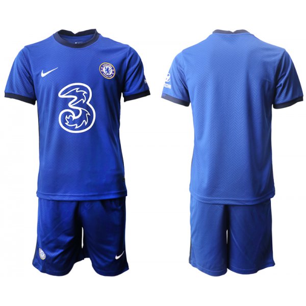 Men 2020-2021 club Chelsea home blank blue Soccer Jerseys