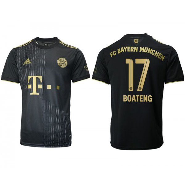 Men 2021-2022 Club Bayern Munich away aaa version black 17 Adidas Soccer Jersey