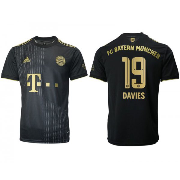 Men 2021-2022 Club Bayern Munich away aaa version black 19 Adidas Soccer Jersey