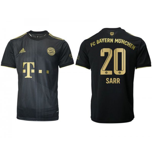 Men 2021-2022 Club Bayern Munich away aaa version black 20 Adidas Soccer Jersey