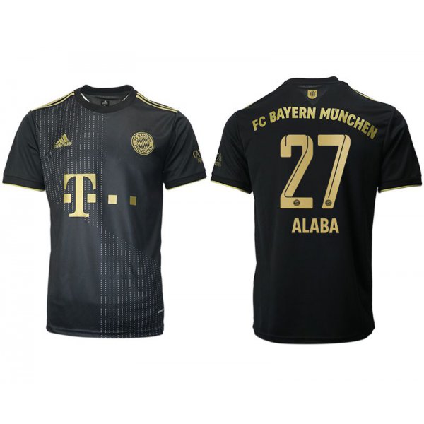 Men 2021-2022 Club Bayern Munich away aaa version black 27 Adidas Soccer Jersey