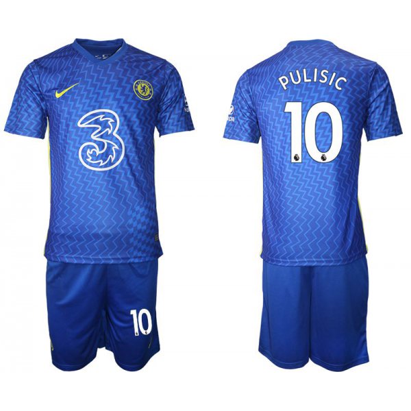 Men 2021-2022 Club Chelsea FC home blue 10 Nike Soccer Jersey