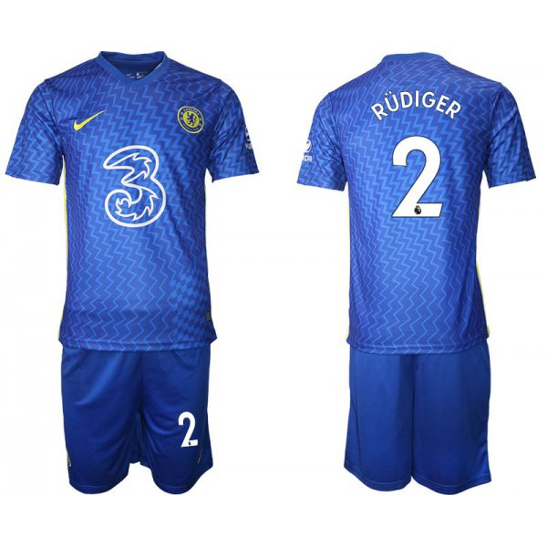 Men 2021-2022 Club Chelsea FC home blue 2 Nike Soccer Jersey