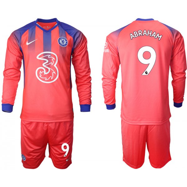 Men 2021 Chelsea away Long sleeve 9 soccer jerseys