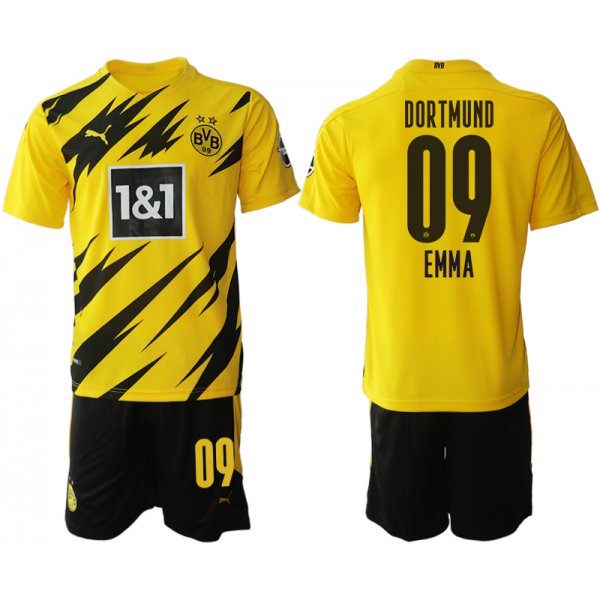 Wholesale Men 2020-2021 club Borussia Dortmund home 09 yellow Soccer Jerseys