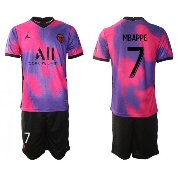 Men 2020-2021 Club Paris St German away purple 7 Soccer Jersey