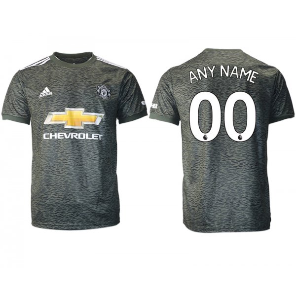 Men 2020-2021 club Manchester United away aaa version customized black Soccer Jerseys