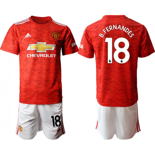 Men 2020-2021 club Manchester United home 18 red Soccer Jerseys