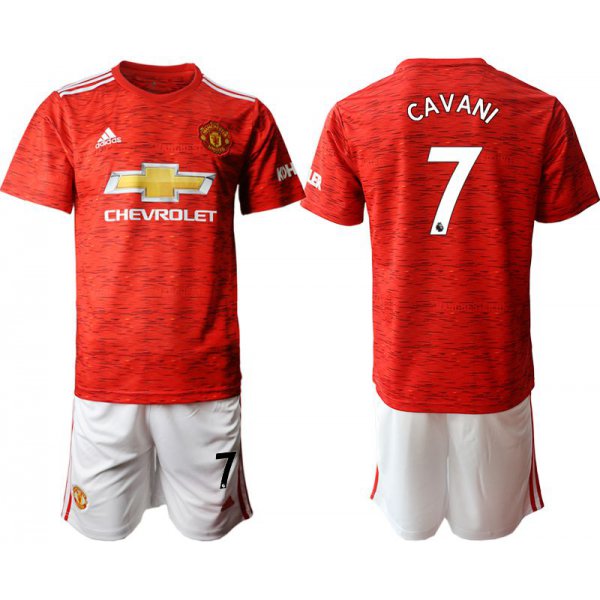 Men 2020-2021 club Manchester United home 7 red Soccer Jerseys