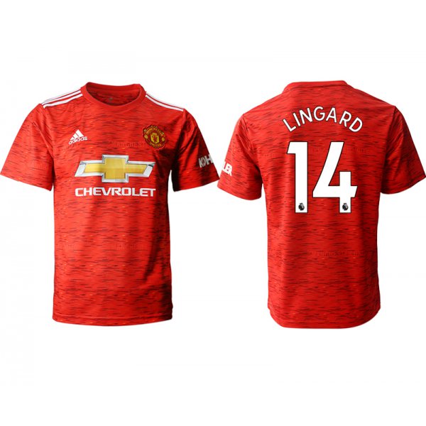 Men 2020-2021 club Manchester United home aaa version 14 red Soccer Jerseys
