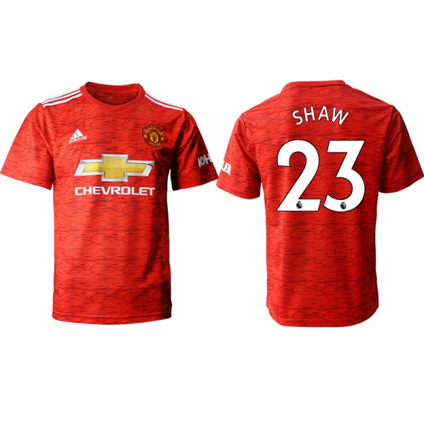 Men 2020-2021 club Manchester United home aaa version 23 red Soccer Jerseys
