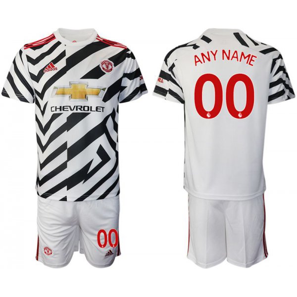 Men 2020-2021 club Manchester united away customized white Soccer Jerseys