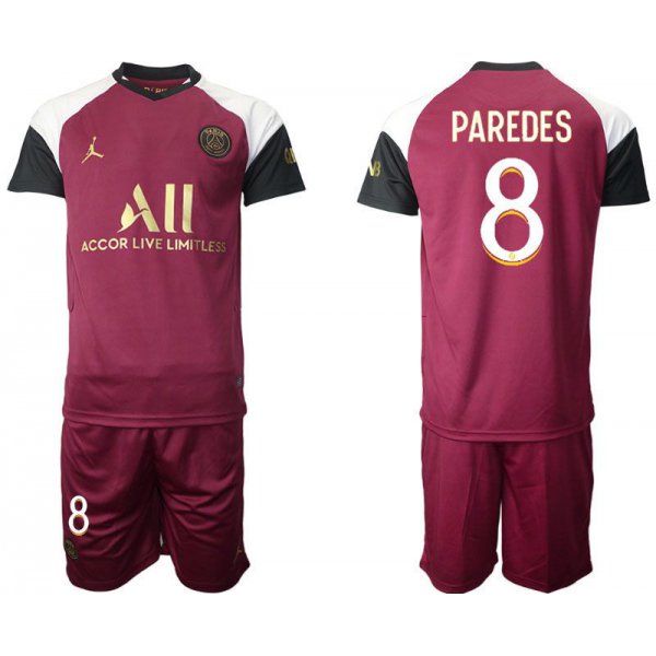 Men 2020-2021 club Paris St German away 8 red Soccer Jerseys