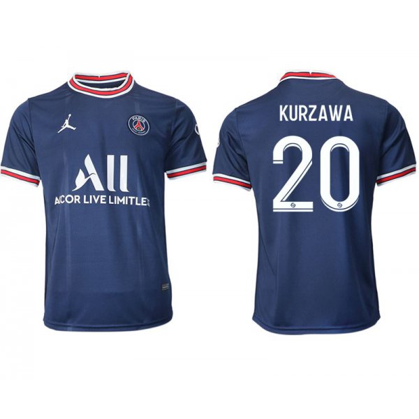 Men 2021-2022 Club Paris St German home aaa version blue 20 Soccer Jersey