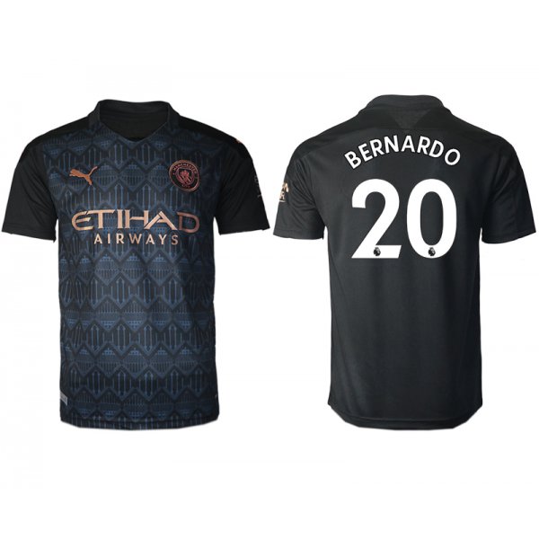 Men 2020-2021 club Manchester City away aaa version 20 black Soccer Jerseys