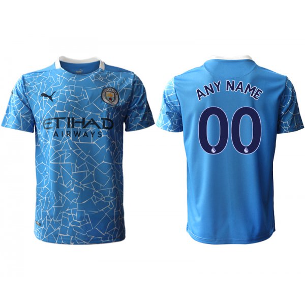 Men 2020-2021 club Manchester City home aaa version customized blue Soccer Jerseys