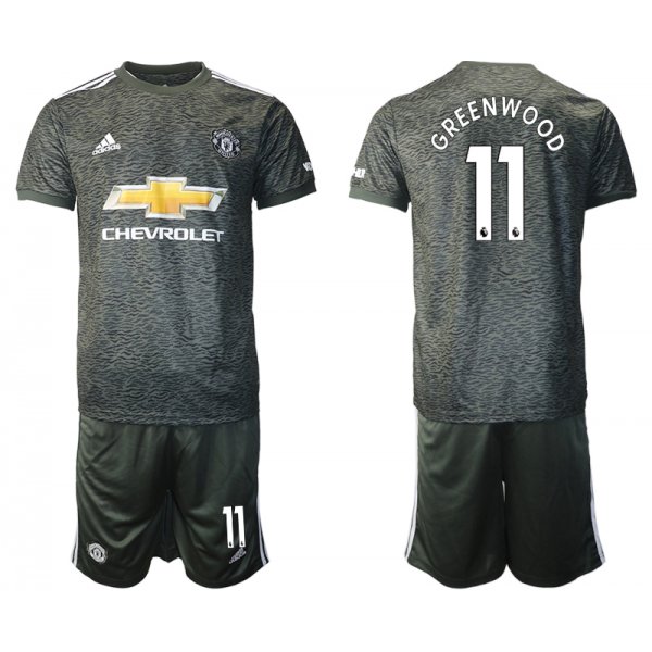 Men 2020-2021 club Manchester United away 11 black Soccer Jerseys