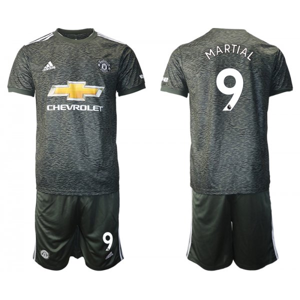 Men 2020-2021 club Manchester United away 9 black Soccer Jerseys