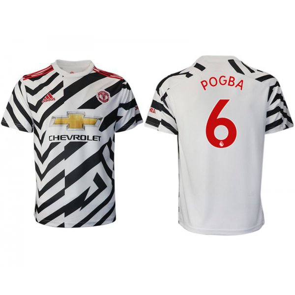 Men 2020-2021 club Manchester United away aaa version 6 white Soccer Jerseys
