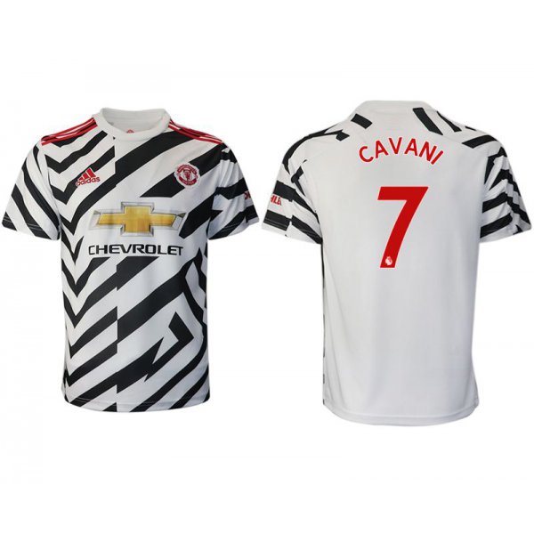 Men 2020-2021 club Manchester United away aaa version 7 white Soccer Jerseys