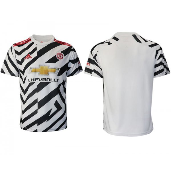 Men 2020-2021 club Manchester United away aaa version white Soccer Jerseys
