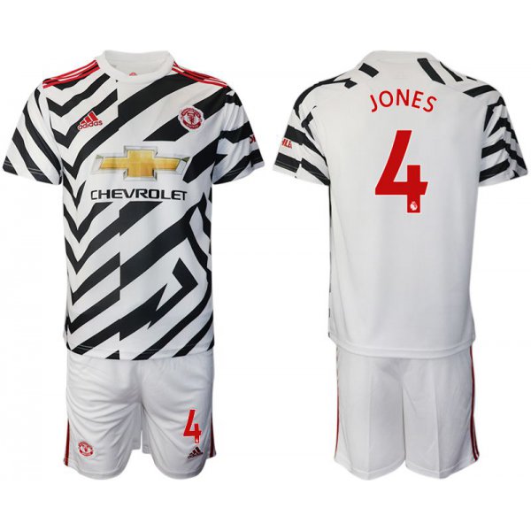 Men 2020-2021 club Manchester united away 4 white Soccer Jerseys