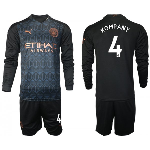 Men 2021 Manchester city home long sleeve 4 soccer jerseys