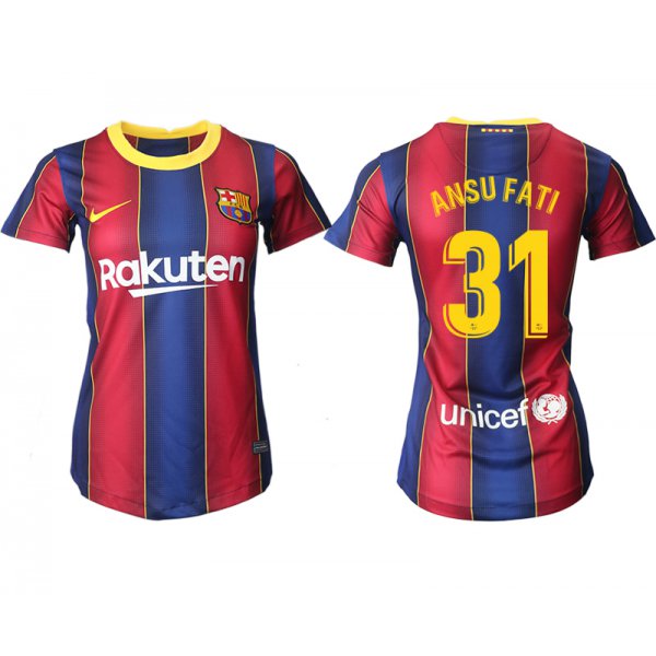 Women 2020-2021 Barcelona home aaa version 31 red Soccer Jerseys
