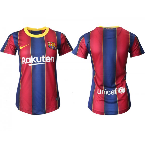 Women 2020-2021 Barcelona home aaa version blank red Soccer Jerseys