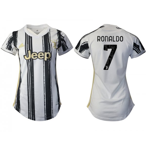 Women 2020-2021 Juventus home aaa version 7 white Soccer Jerseys