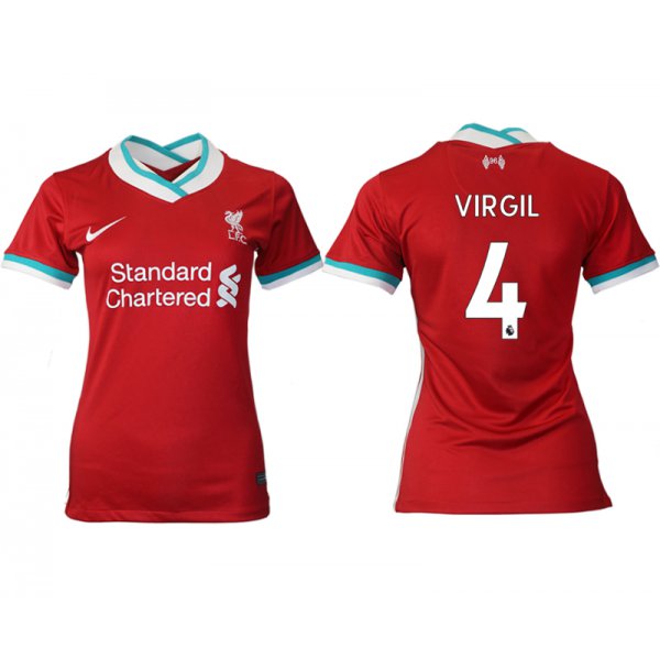 Women 2020-2021 Liverpool home aaa version 4 red Soccer Jerseys