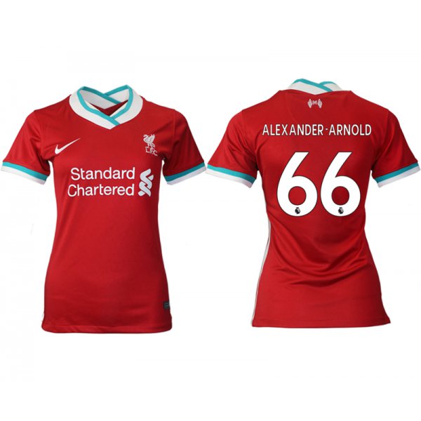 Women 2020-2021 Liverpool home aaa version 66 red Soccer Jerseys