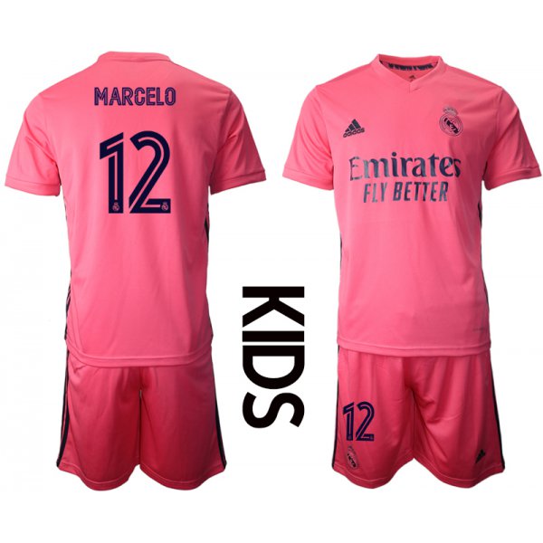 Youth 2020-2021 club Real Madrid away 12 pink Soccer Jerseys