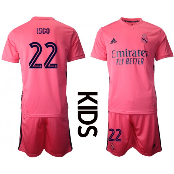 Youth 2020-2021 club Real Madrid away 22 pink Soccer Jerseys