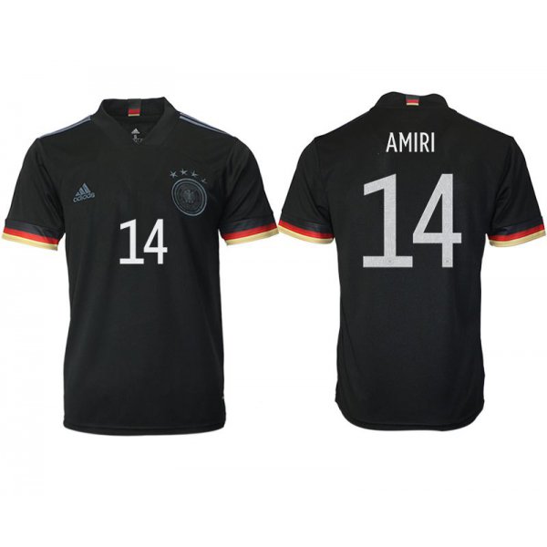 Men 2020-2021 European Cup Germany away aaa version black 14 Adidas Soccer Jerseys