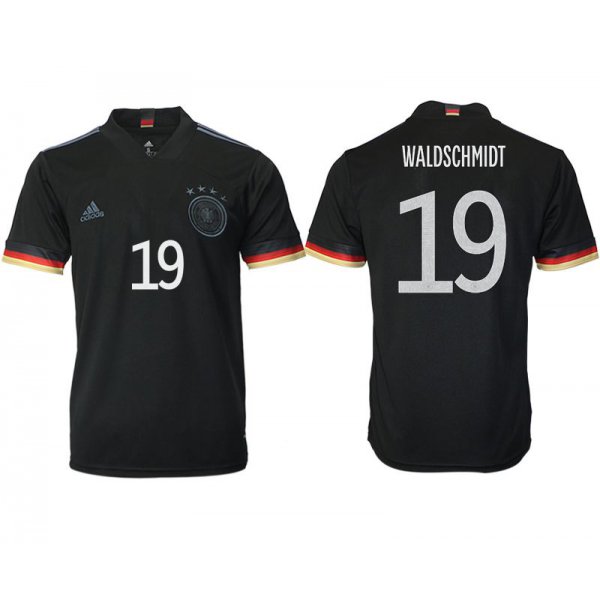 Men 2020-2021 European Cup Germany away aaa version black 19 Adidas Soccer Jersey