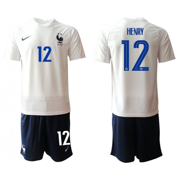 Men 2021 France away 12 soccer jerseys