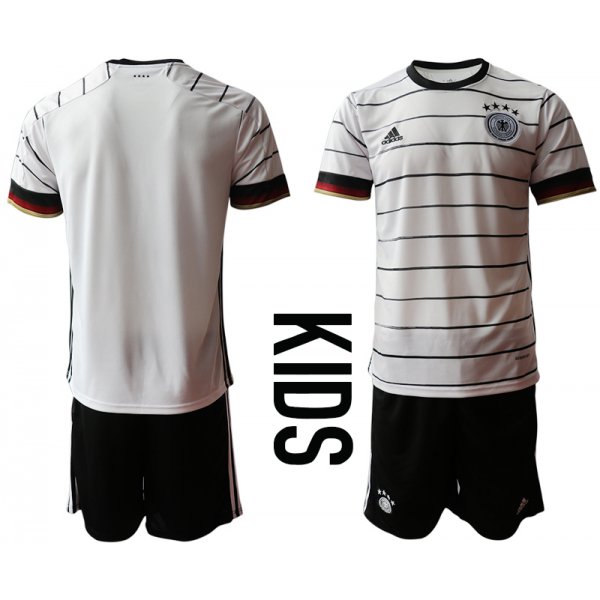 Youth 2021 European Cup Germany home white Soccer Jersey