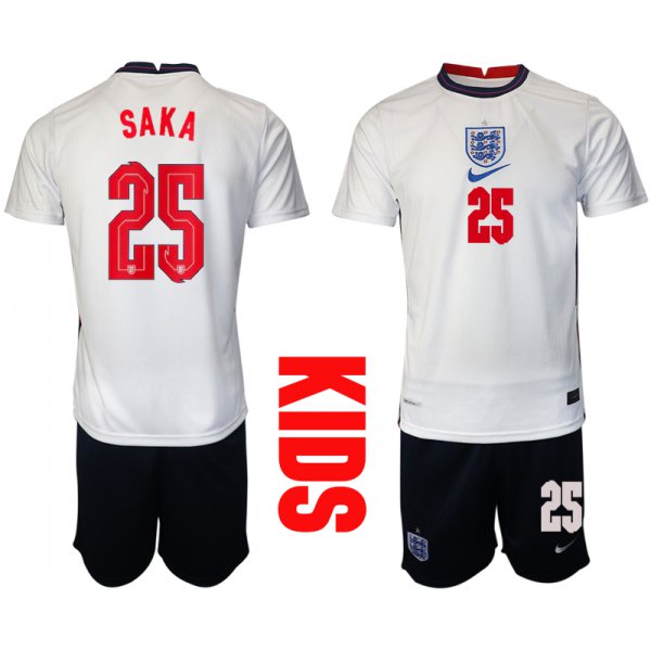 2021 European Cup England home Youth 25 soccer jerseys