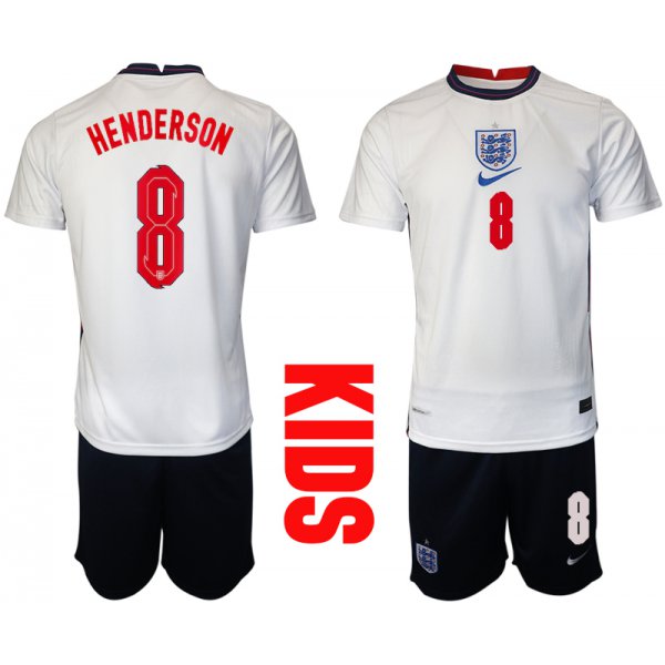 2021 European Cup England home Youth 8 soccer jerseys