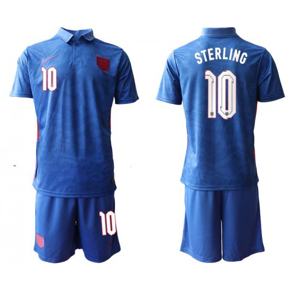 Men 2020-2021 European Cup England away blue 10 Nike Soccer Jersey