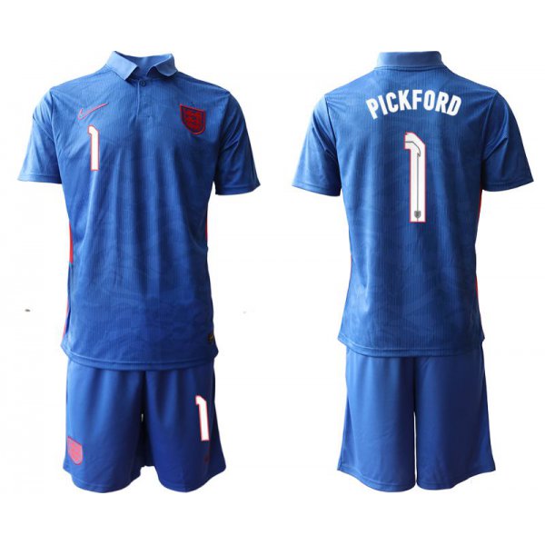 Men 2020-2021 European Cup England away blue 1 Nike Soccer Jersey