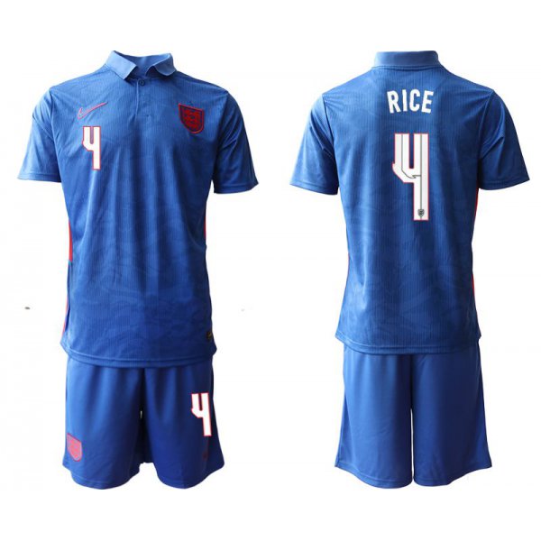 Men 2020-2021 European Cup England away blue 4 Nike Soccer Jersey