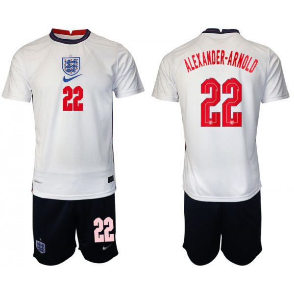 Men 2020-2021 European Cup England home white 22 Nike Soccer Jersey
