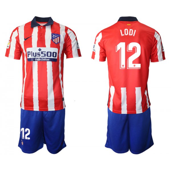 Men 2020-2021 club Atletico Madrid home 12 red Soccer Jerseys