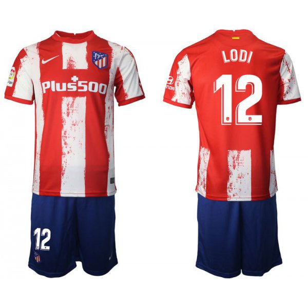 Men 2021-2022 Club Atletico Madrid home red 12 Nike Soccer Jersey