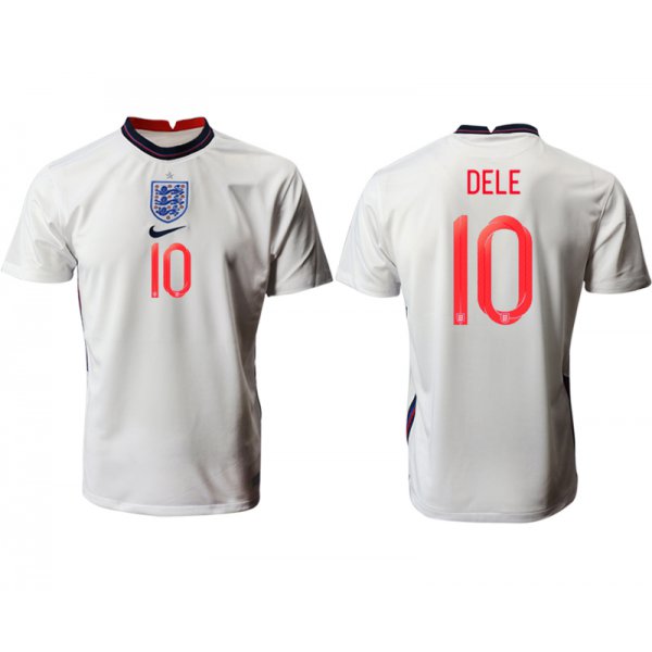 Men 2021 Europe England home AAA version 10 white soccer jerseys