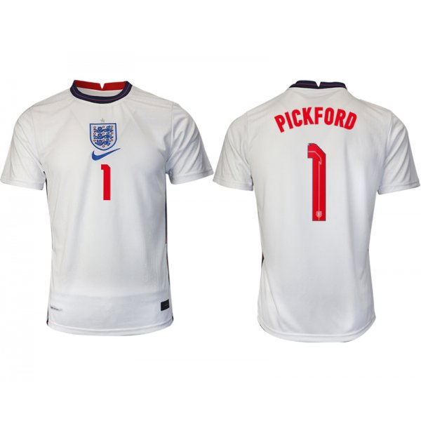 Men 2021 Europe England home AAA version 1 soccer jerseys