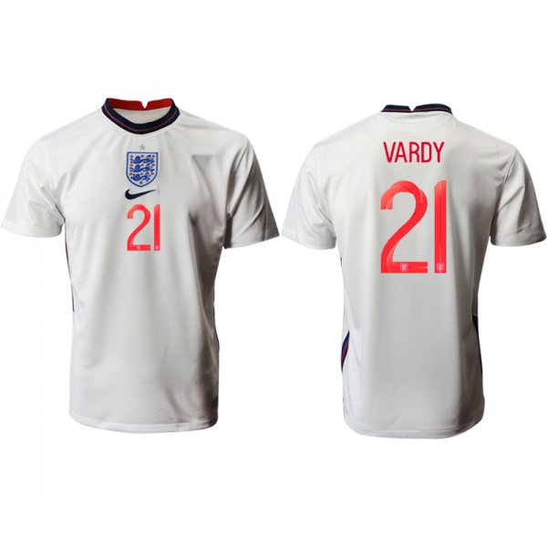 Men 2021 Europe England home AAA version 21 white soccer jerseys